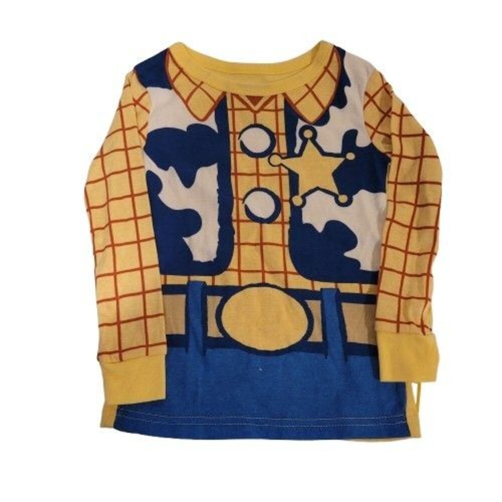 Disney Pixar Toy Story Woody Boys Pajama Set–2‑Piece Cotton Long Sleeve PJs, 5T